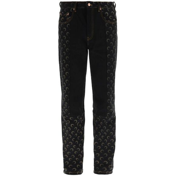 Regenerated Denim Moonogram Jeans